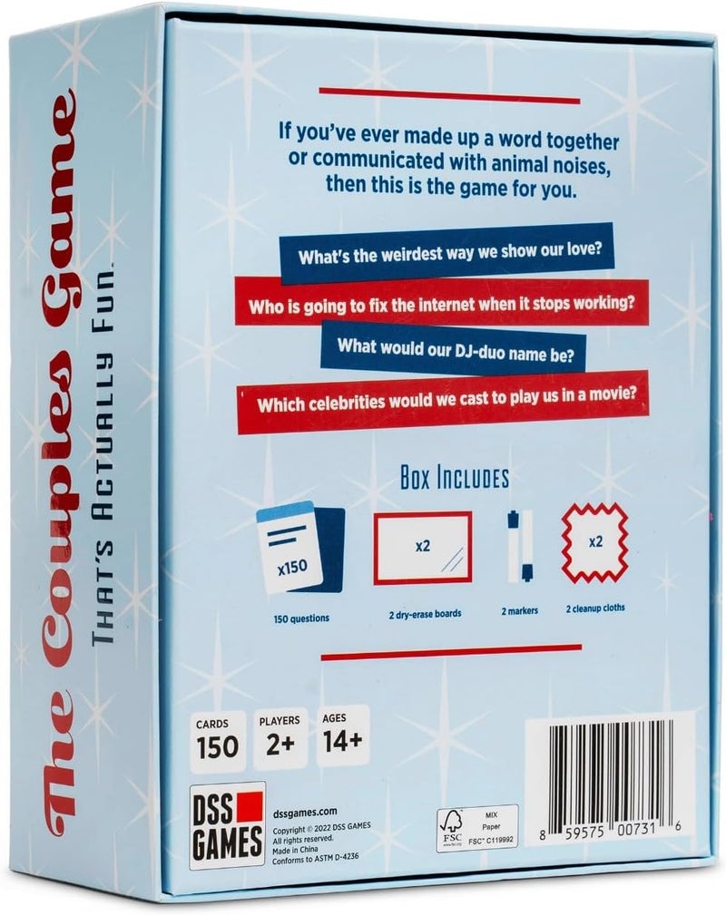 DSS Games The Couples Game That's Actually Fun [Date Night Idea, Relationship Card Game, Newlywed Game, 2 Players for Adults | Valentine's Day Couples Gifts, Gift for Her, Gift for Him] - Image 4